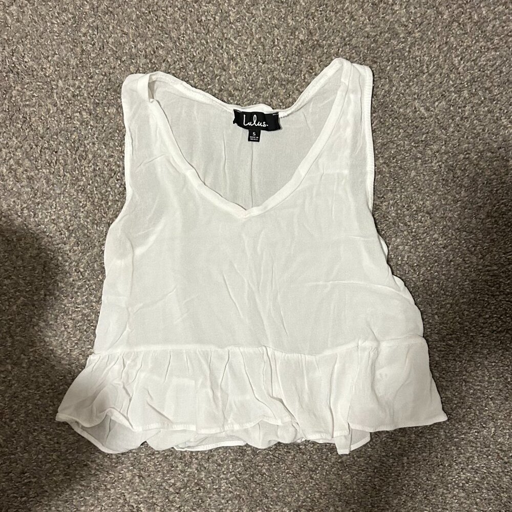 White tank top